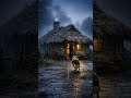 heavy rain at night #shorts#shortsfeed #shortsviral #dog#rainsounds #nature #nightrain
