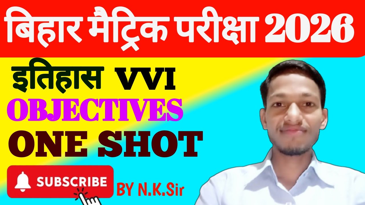 CLASS -10 | VVI OBJECTIVES QUESTIONS | इतिहास | BY NAGENDRA SIR