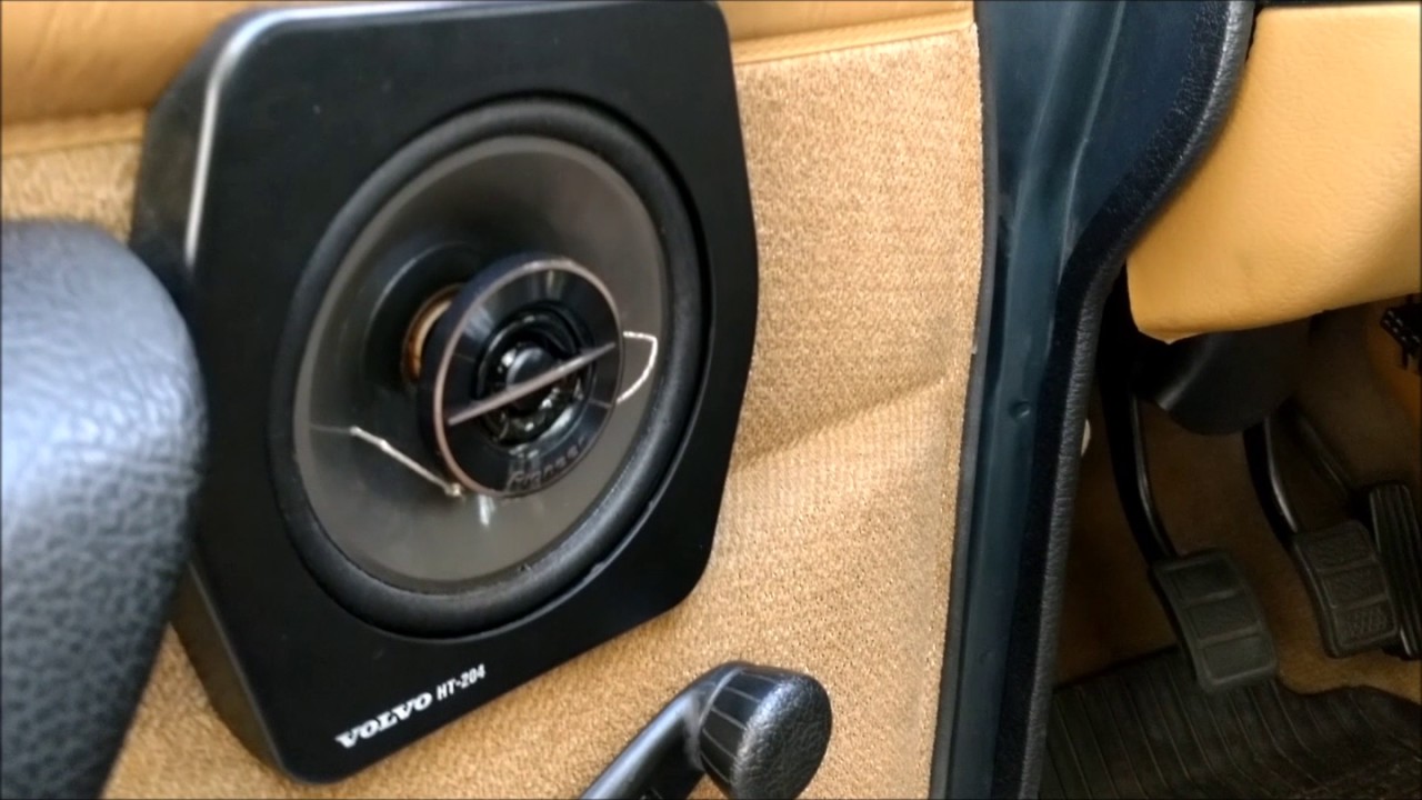 Volvo 240 Mods: Front Door Speakers - YouTube