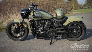 Indian Scout Bobber 2026 Limited + Tech mossgreen + Miller Exhaust slip on Part 3