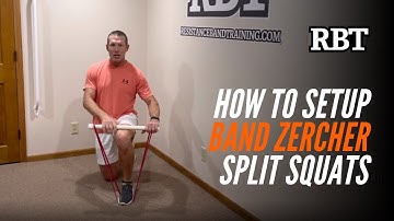How to Setup Band Zercher Split Squats
