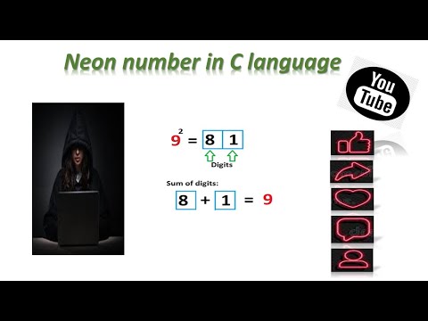 Program to check if a given number is a Neon number in C language