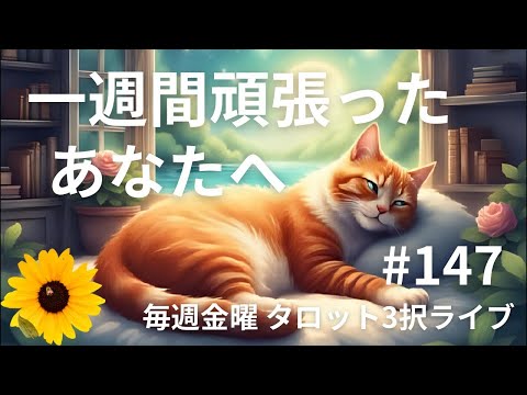【今週もお疲れ様☺️】#147🌙来週も素敵な一週間になりますように🌟３択タロット/ルノルマン/オラクル/占い/運勢