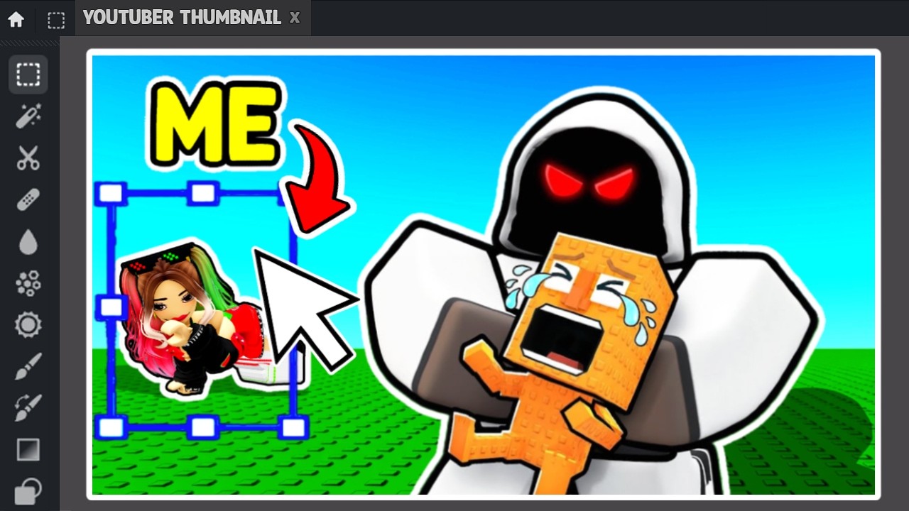 I Hid in MORE Roblox Youtubers THUMBNAILS..
