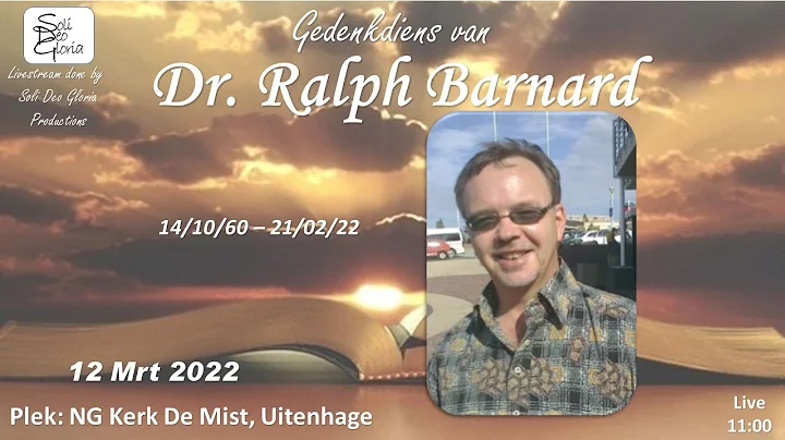 Gedenkdiens van Dr. Ralph Barnard