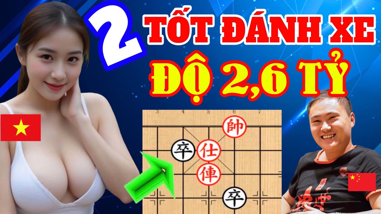 🔴 Gái Việt Nổi Điên Phế Sạch Xe Sát Cục Bằng 2 Tốt Độc Lạ, Đại Sư TQ Khiếp Sợ | Cờ Tướng Hay