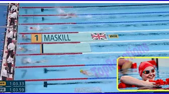 Britain's Poppy Maskill 🥇 Sets World Record in Women's S14 100m Butterfly at Paralympics 2024 🌍🏊‍♀️ thumbnail