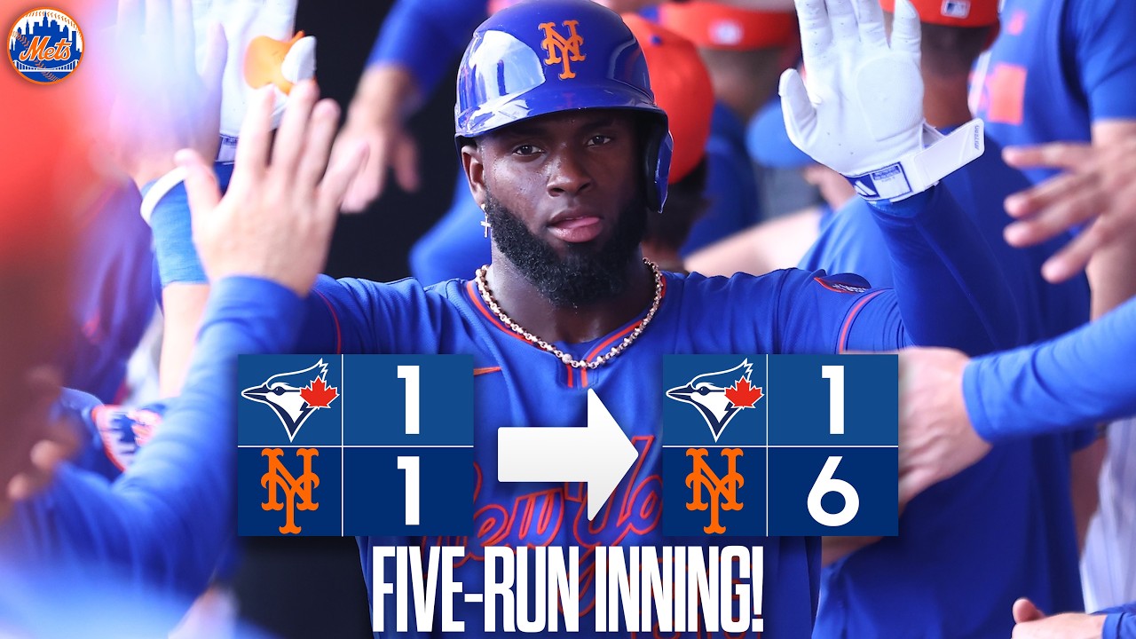 Mets Plate Five in the 2nd Inning | FULL INNING - YouTube