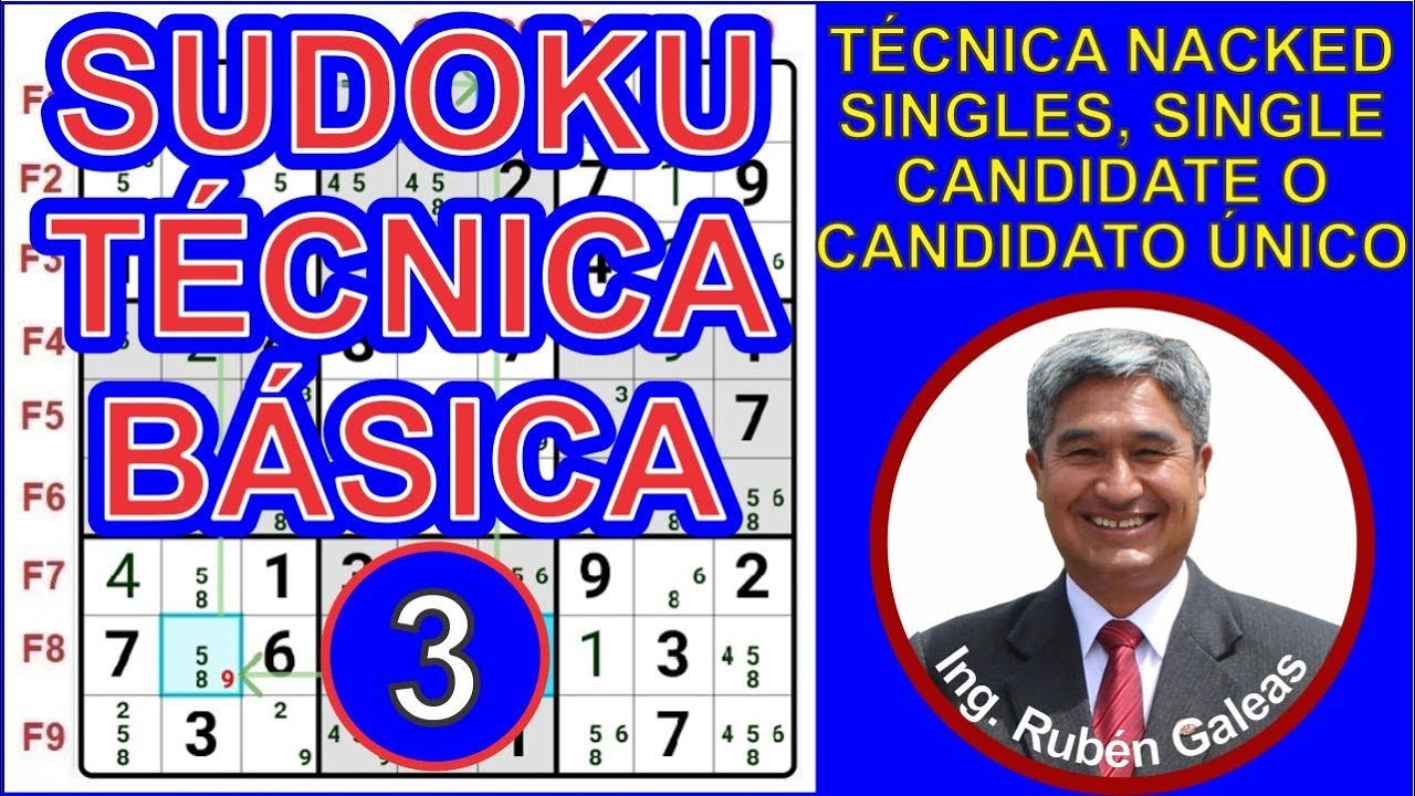 SUDOKU T cnica B sica NAKED SINGLES SINGLE CANDIDATE O CANDIDATO 