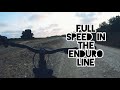 Full speed in the enduro line
