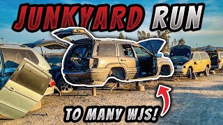 Junkyard Parts Run for my Jeep WJ Build | So Many WJs!