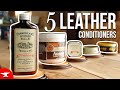 5 Leather Conditioners & Cleaners - (COMPARISON) - Saddle Soap, Chamberlain's Leather Milk, Mink Oil
