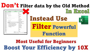 Filter - The Most Powerful🔥 Function in Excel | Learn Amazing Excel Tricks and Tips