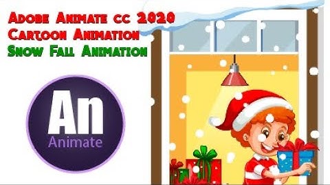 Adobe Animate cc 2022/Cartoon Animation/How to make snowfall/2d Animation