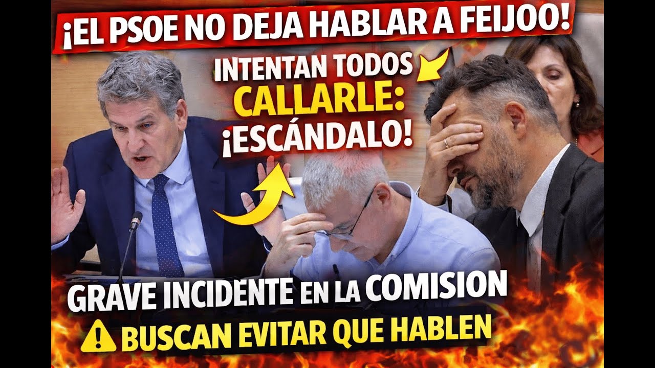 GRAVE INCIDENTE! FEIJÓO se ENCARA con RUFIÁN y la SOCIALISTA no le deja hablar ¡PARA LA COMISIÓN!
