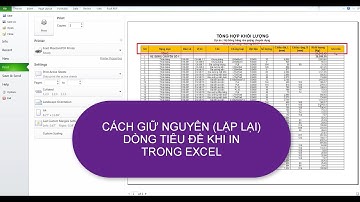 CÁCH LẶP LẠI TIÊU ĐỀ KHI IN TRONG EXCEL - REPEAT ROW AT TOP