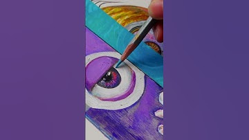 One DraWing, But 4 Different  Styles P2(Minion)#shorts #tiktok #abstractart #art #youtubeshorts