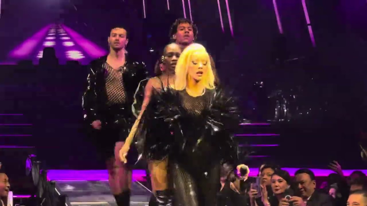 Christina Aguilera performs Glam at The Voltaire in Las Vegas on 12/30/23.