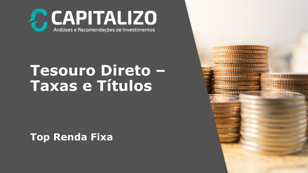 Tesouro Direto - Taxas e Títulos finanças pessoais excel