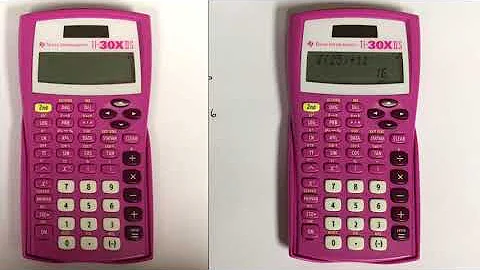Introduction to the TI-30X IIS Calculator