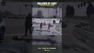 Police Chase Rollover at Intersection #Shorts