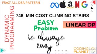 746. Min Cost Climbing Stairs | Think Bottom-UP | FRAZ's DSA Sheet S |  Linear DP | By Krishna