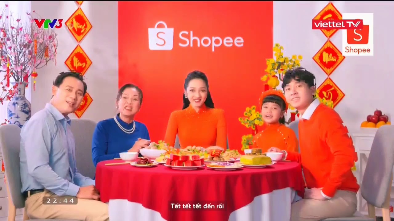 Quảng cáo Shopee tết 2021 - Shopee Tết Sale, Flash Sale 8K, Miễn phí ...
