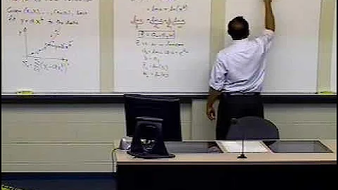 Chapter 06.04: Lesson: Power Model Regression Curve: Transformed Data: Derivation