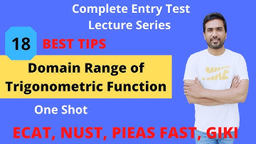 domain range and period trigonometric function class 11 |ECAT|NUST|PIEAS|FAST |Qasim Noor|Lecture-18