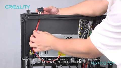 Service tutorial Ender 5 Pro replace the socket and switch