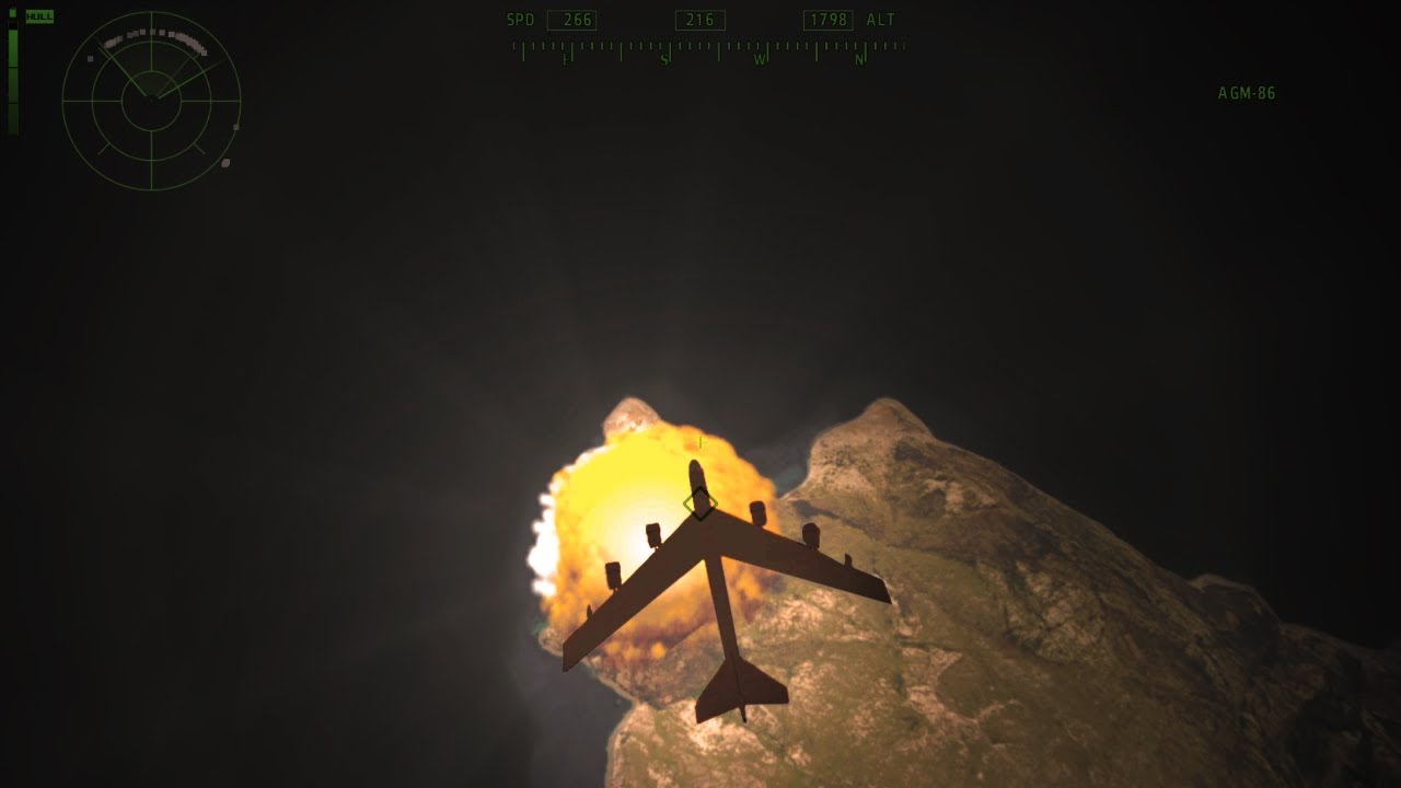 Arma 2 - B52 Nuke Launch - 2 Huge Explosions
