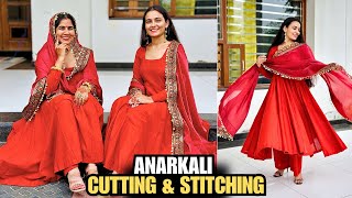 Anarkali Kurti Cutting & Stitching 