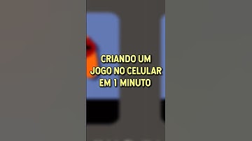 CRIANDO UM JOGO NO CELULAR EM 1 MINUTO!!! #shorts #criarjogos #gamedev #breakout