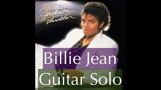 Video thumbnail of "Guitar Solo 07 - Billie Jean - David Williams/Michael Jackson - Tutorial"