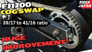 Yamaha FJ1200 Sprocket Change to Go Faster