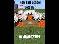 How Fast School Goes By In Minecraft #minecraft #school #funny