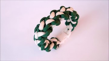 How to make "Achilles bar" paracord bracelet with side release buckle