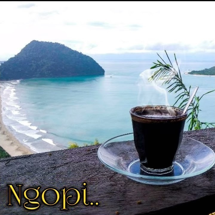 Story ngopi santay di pantai