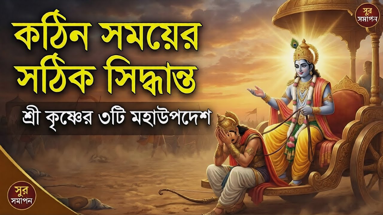 সঠিক সিদ্ধান্ত নেবেন কীভাবে? দ্বিধায় ভুগলে কৃষ্ণের এই কথাটি শুনুন | Sur Samapan | Krishna Vani