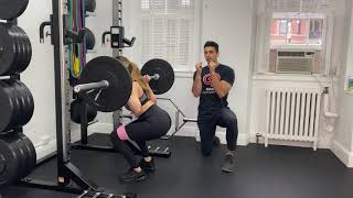 Banded Barbell Back Squat