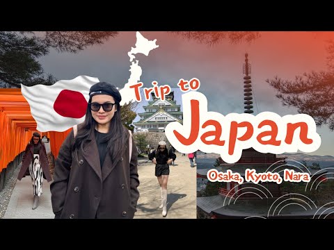 Osaka Vlog from Philippines + Kyoto and Nara 4 days itinerary