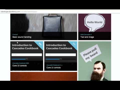 Cascades: Getting Sample App Code
