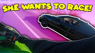 Picking On Harley Riders Best Starter Bike Asking Her If She Wanted To Race