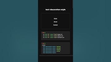 Text-Decoration-style | CSS | CSS & HTML