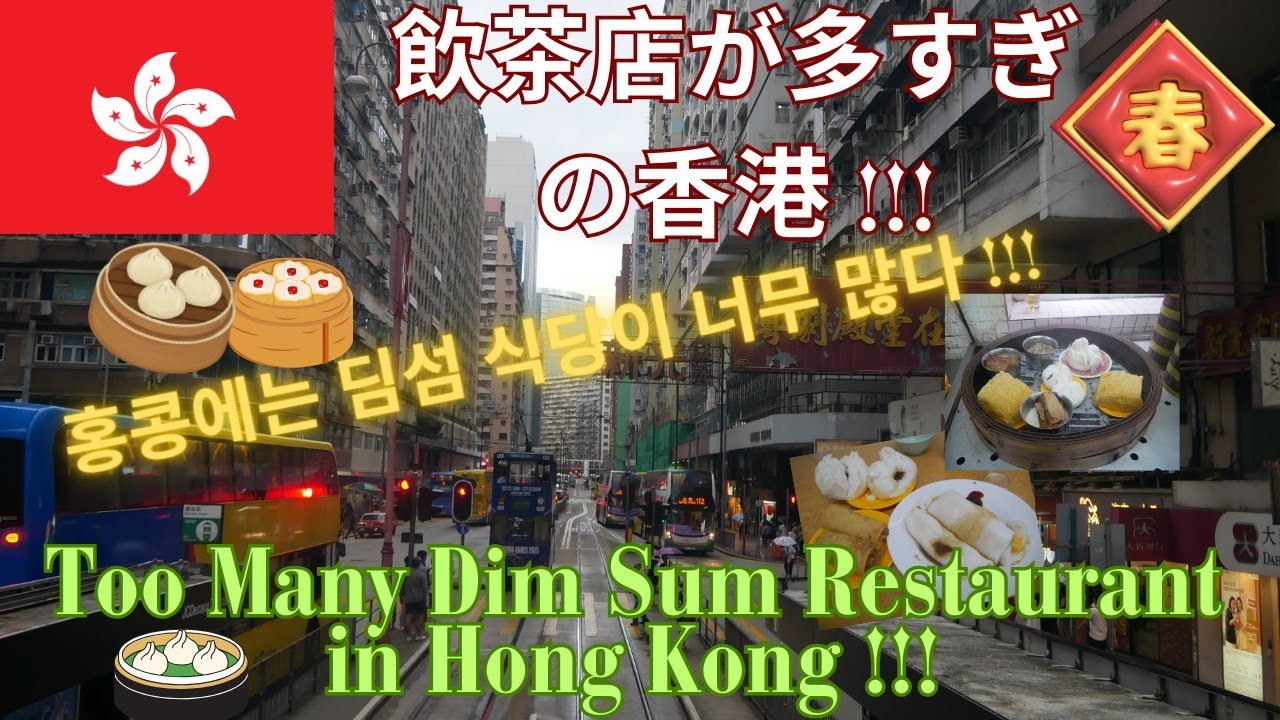 飲茶店が多すぎの香港 !!! 홍콩에는 딤섬 식당이 너무 많다 !!! Too Many Dim Sum Restaurant in Hong Kong !!!