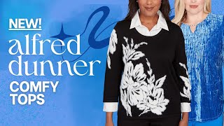 New Arrivals from Alfred Dunner: Comfy and Stretchy Tops! #colorfultops #fashion #tops #fashion
