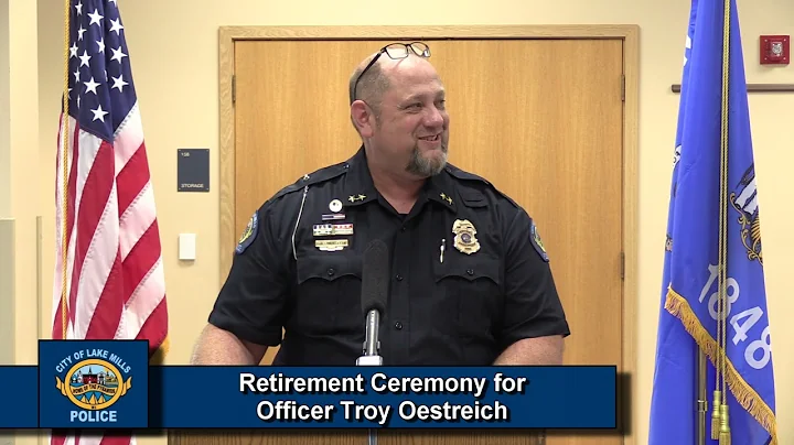 Retirement Ceremony for Officer Troy Oestreich