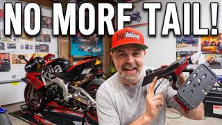 I Cut The Tail Off My Aprilia RSV4 Factory, Here Is What It Looks Like Now