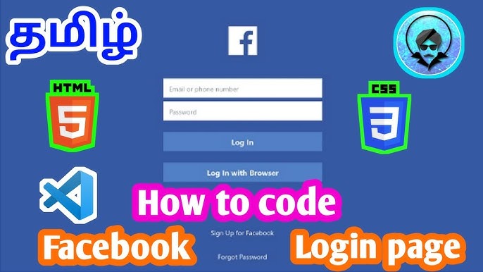 Coding The Facebook Login Page By Hand