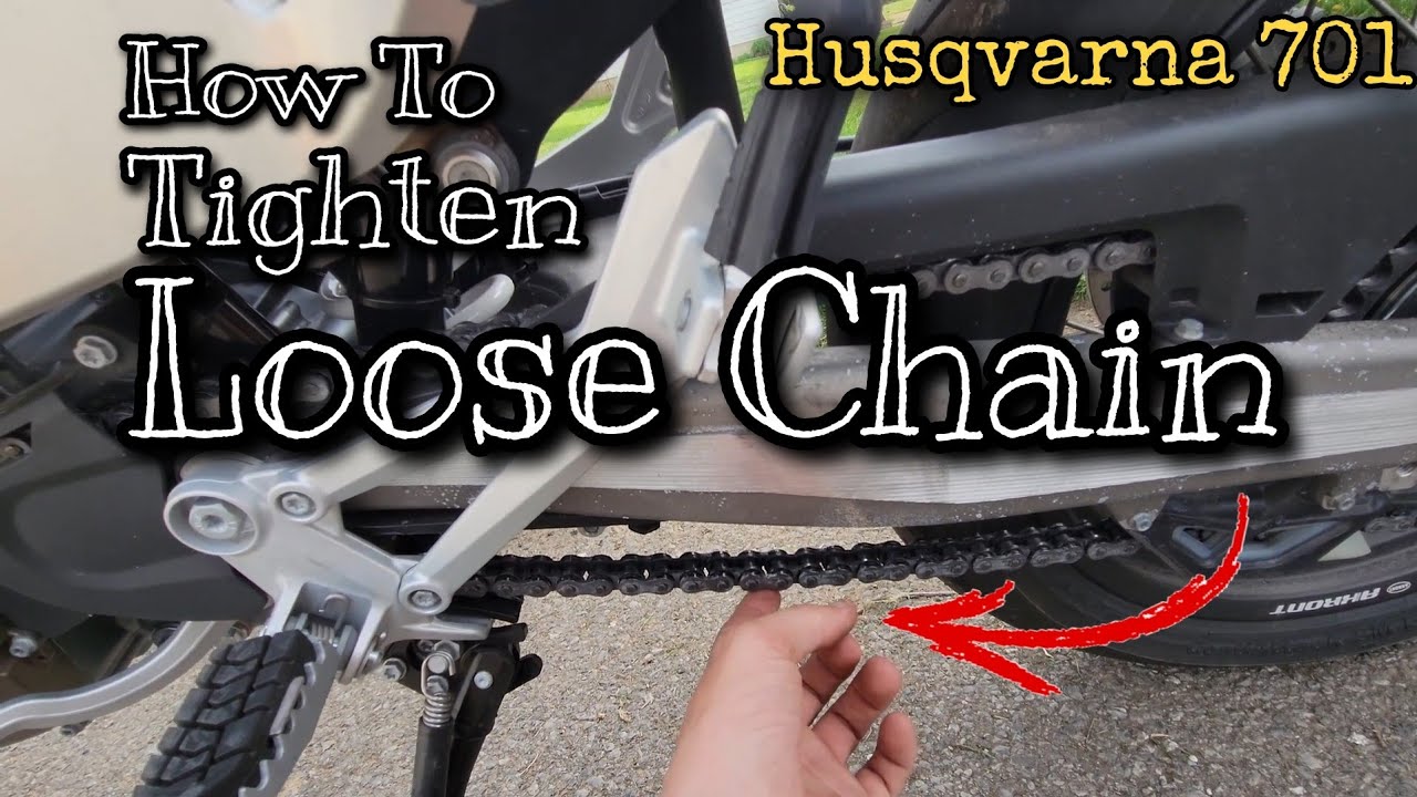 How To Tighten Chain 2023 Husqvarna 701 YouTube